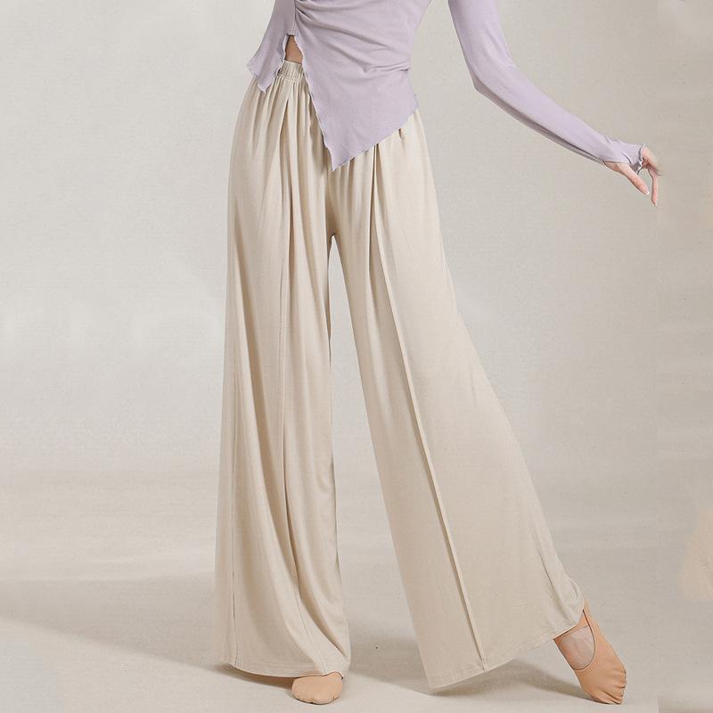 Modern Dance Pants Dance Practice Suit for Women Chinese Classical Dance Wide-leg Pants for Spring and Summer New Style for Adults To Wear Everyday