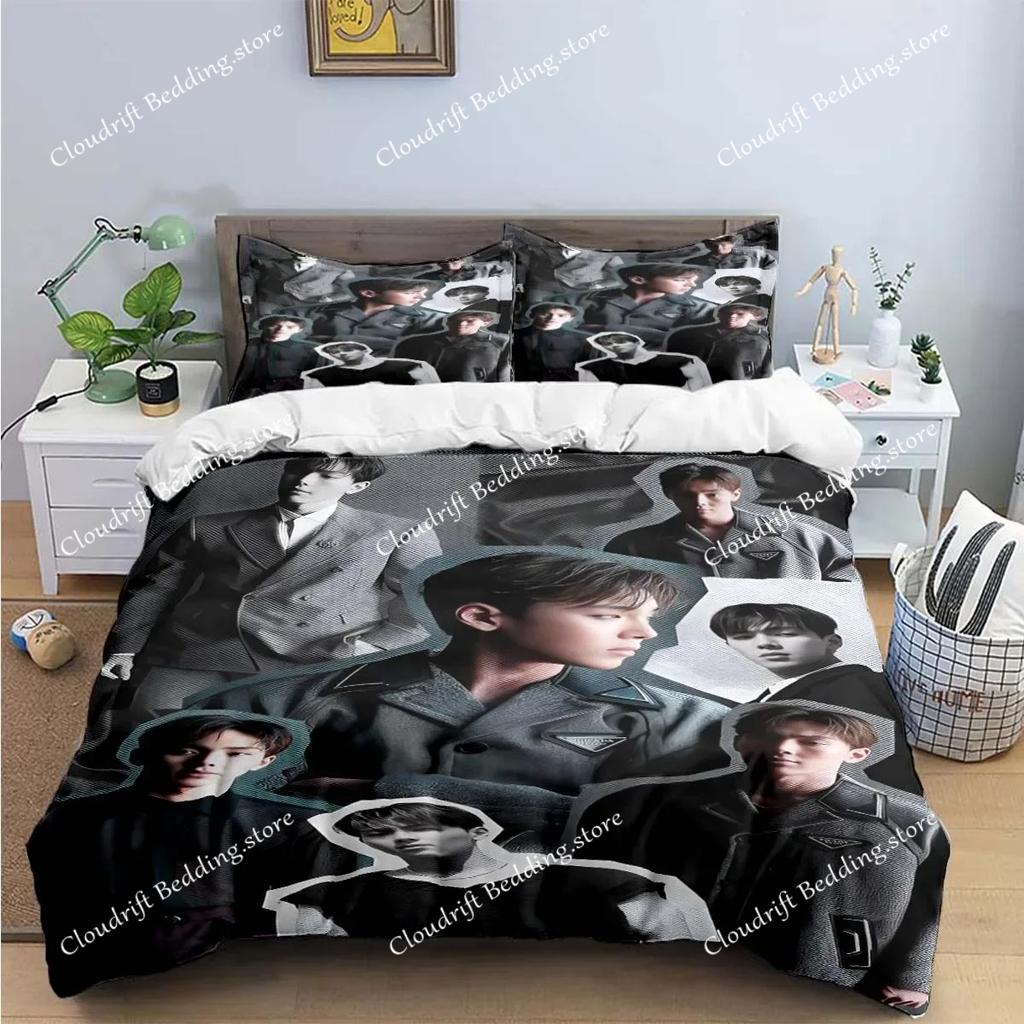 Hot Fashion K-POP Singer M-MONSTAS X Bedding Sets Exquisite Bed Supplies Set Duvet Cover Bed Comforter Set Bedding Set Kids Gift