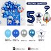 56pcs Children's Birthday Party Outer Space Astronaut Theme Party Balloon Set Aluminum Film Digital New Year Scene Decoration