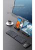 Two-Fold Mini Bluetooth Keyboard: Portable, Universal, Three-System Compatible, with Charging Light and Sound for Office Use