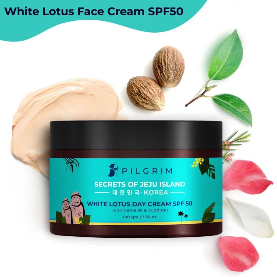 Pilgrim White Lotus Tagescreme LSF 50 mit Kamelie & Yugdugu 100g
