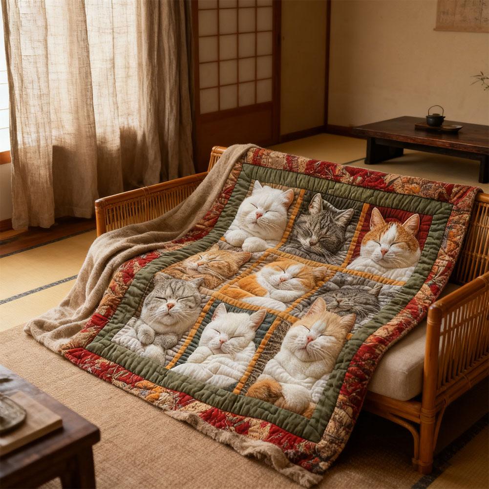 Throw Cute Animals theme Cats Dogs Lover Flannel Blanket Soft Warm Blankets for Sofa Bed Car Naps Perfect Gift for Cat Lovers