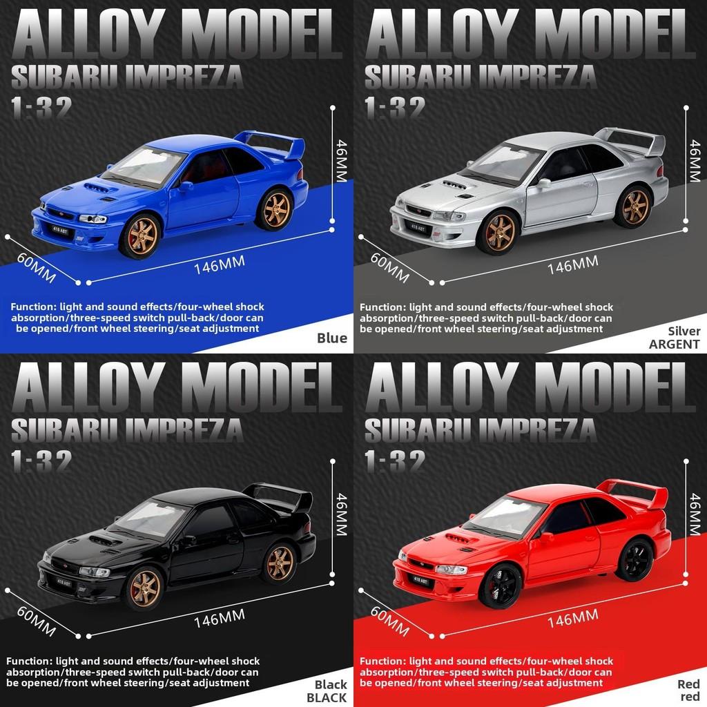 Simulation Subaru Alloy Impreza Car Model Toy With Sound And Light Functions