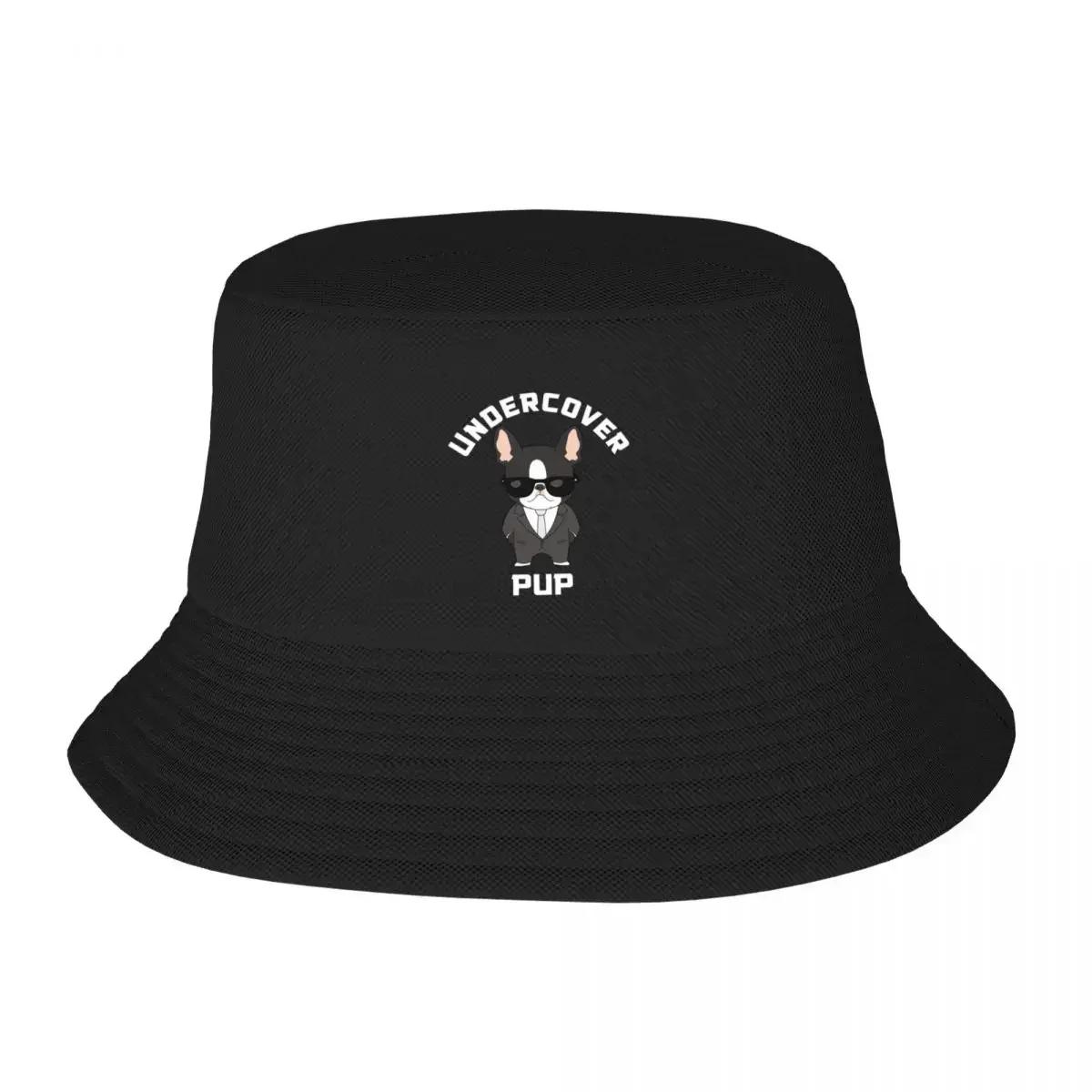 New Retro DesignTerrier Dog Undercover Pup Bucket Hat Bobble Hat Wild Ball Hat Luxury Caps Male Womens