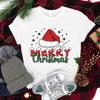 Christmas Print T-Shirt Summer Casual Graphic T Shirt Women Short Sleeve Christmas T Shirts Round Neck Shirts