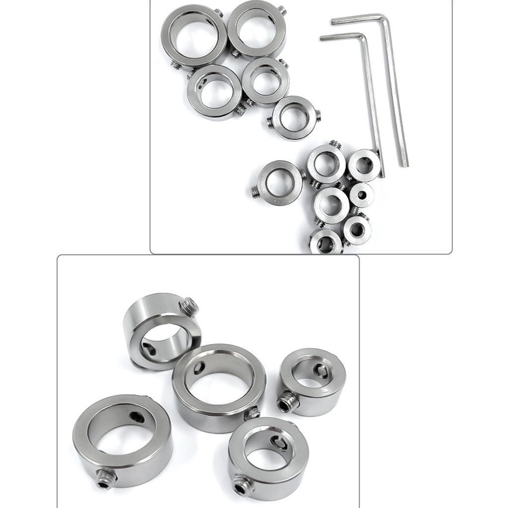 6/8/12Pcs/Lot 3-16mm Drill Bit Depth Stop Collar Ring Positioner Spacing Ring Locator Woodworking Drill Bit Hex Wrench