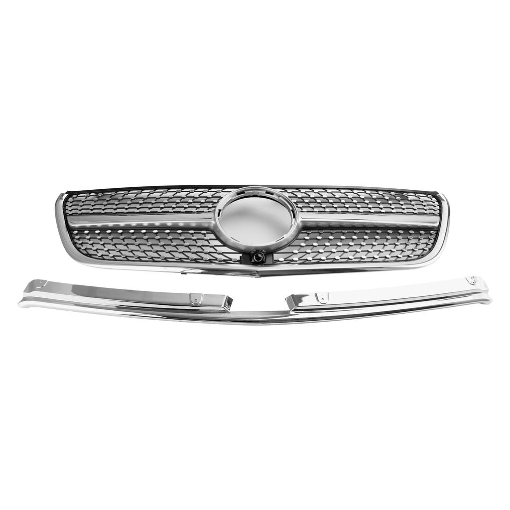 Diamond Front Bumper Grill Grille Fit Mercedes Vito W447 2015-19 GT Stlye