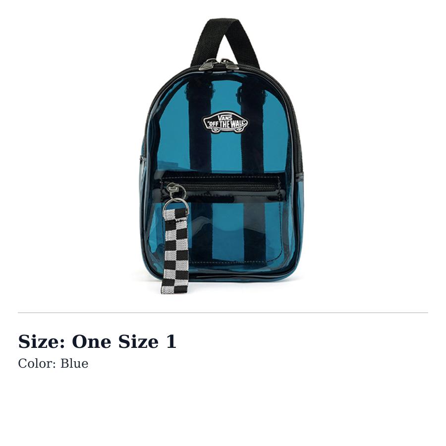 Vans Polyester Jelly Bag Backpack Regular Womens Blue VN0A5DODZEI One Size 1