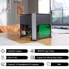 AC 110-240V Mini Laser Engraving Machine Engraving Range 3000mw CNC Wifi USB Laser Engraver DIY Logo Mark Printer Cutter Woodworking 80x80mm