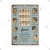 Classic Barber Shop Vintage Tin Signs Decorative Metal Plaque Metal Retro Wall Plates Salon Haircut and Shave Poster Wall Decor
