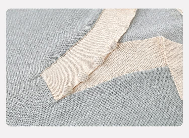 Ice Silk Short-Sleeve Knit T-Shirt with Lapel for Moms - Stylish Summer Fashion for Middle-Aged and Elderly Women