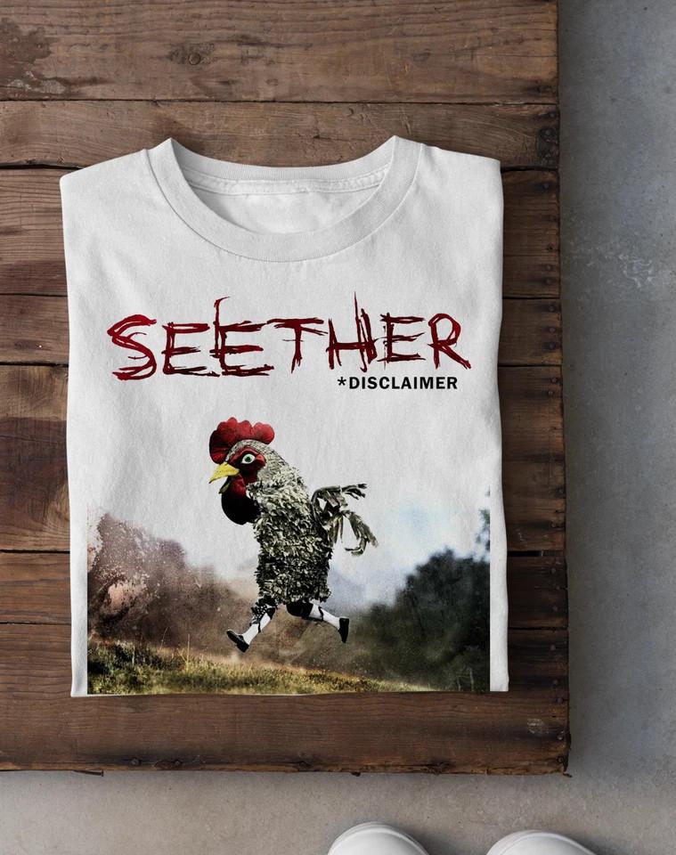 

Disclaimer Seether Band Album White TShirt Cotton S5XL SEG_504 Unisex T-Shirt XL