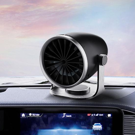 12V/24V Car Heater And Defroster 2-in-1 Portable Air Heater for Windshield Demisting Fast Heating Car Defrosting Fan with Dual Power Setting