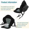 Thickened Backrest Seat Adjustable Kayak Sea Canoe Seat Universal Padded Paddle Board Seat for Kayaking Canoeing Rafting Fishing