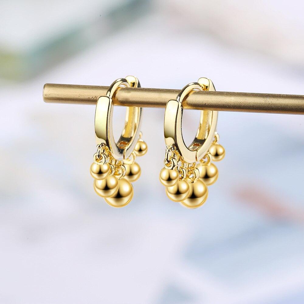 Tassel Round Bead Stud Earrings For Women Fashion Earrings Oorbellen 2021 New Trendy Eh1178
