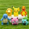 6Pcs Pokemon Anime Figurines Pocket Monster Model Cake Decoration Topper Boys Girls Surprise Gift Party Home Desktop Decor