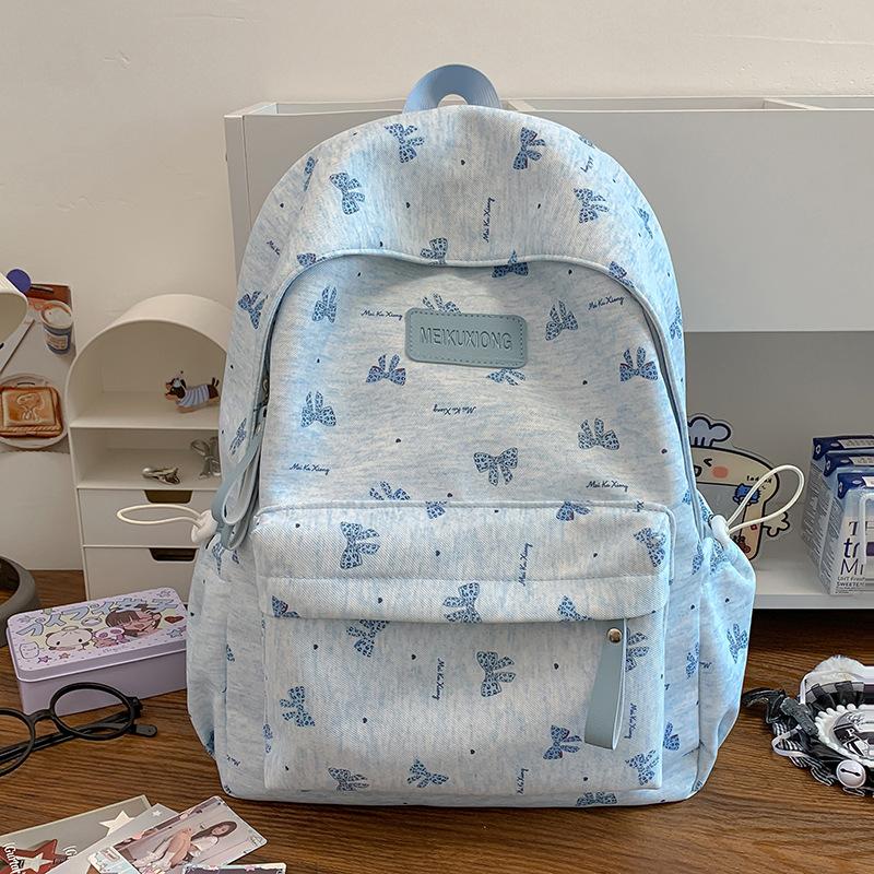Schoolbag Girl Style High Value Korean Backpack Female Primary School Junior High School Student Campus Backpack Large Capacity Casual School Bag