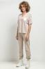 Wide V-neck blouse T393 XL/XXL white