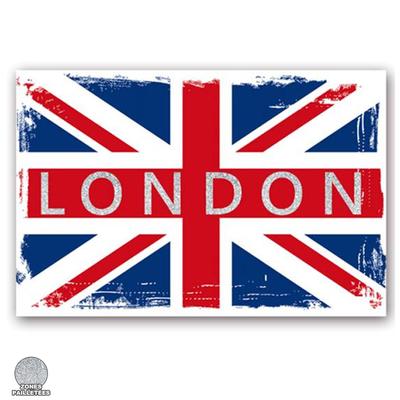 [P6496] - Flitrové plátno 'So British' (londýn- union jack) - 60x40 cm