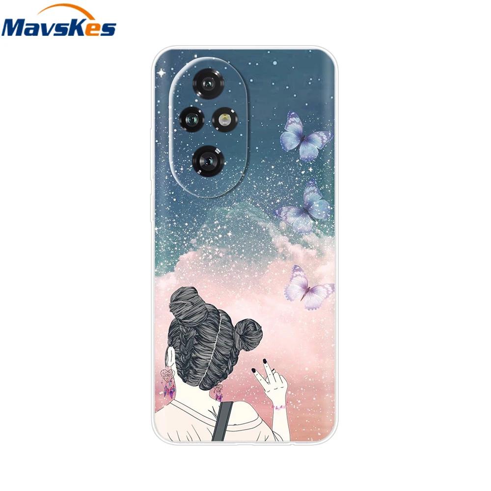 Für Honor 200 Hülle Niedliche Cartoon Silikon TPU Weiche Handyhüllen für Für Honor 200 Pro Honor200 Lite Transparente Capas Honor200