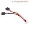 4Pin To 1 Or 2-Port Sata Power Cable For Hikvision Dahua Mini Vcr Recorder 25Cm