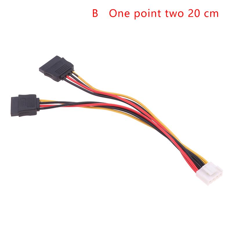 4Pin To 1 Or 2-Port Sata Power Cable For Hikvision Dahua Mini Vcr Recorder 25Cm