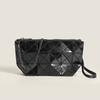 The Same Style of Japanese Geometric Splicing Diamond Folding Women's Bag New Style  One Shoulder Oblique Cross Chain Small Square Bag Handbag