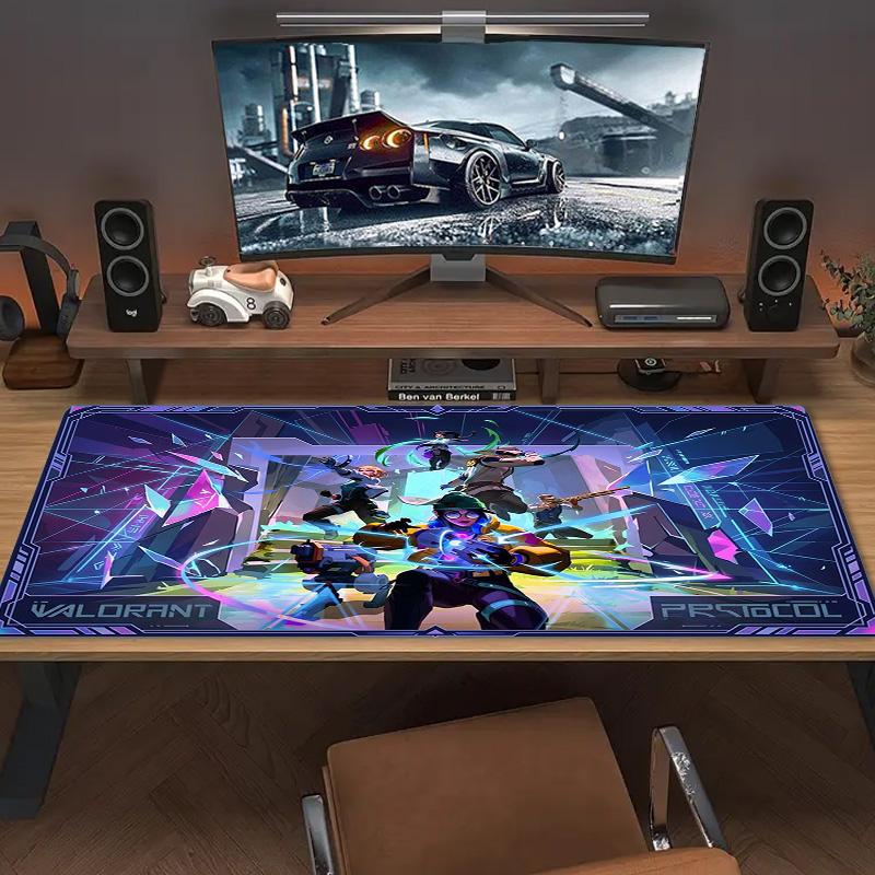 VALORANT Color Mouse Pad Large Gaming Table Cushion Non-slip Laptop Tablet Big Mousepad XXL Mat Mini PC Playmat With Lock edge