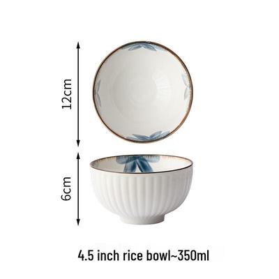 Japanese Style Ink Blue Ceramic Dinnerware