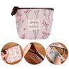 New Change pouch Card Holder Korean Style Zipper Coin Purses Floral Print Flower Canvas