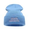 Outdoor Sport Mode Strickmütze Damen Street Fashion Spice Girl Alphabet Wollmütze Paar Trendmütze Kaltmütze Herren