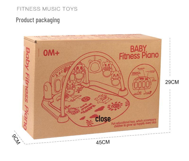 Infant Music Fitness Play Mat with Pedal Piano: 0-3 Years