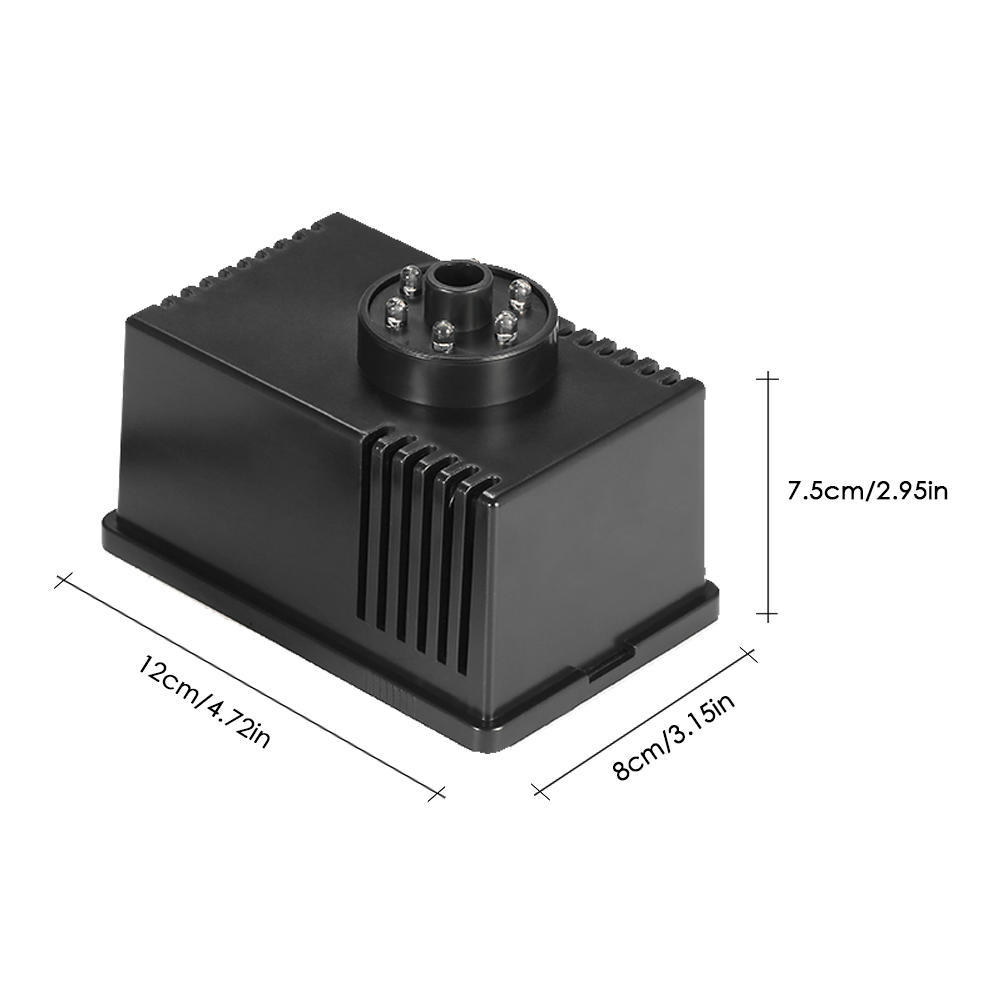 Bomba de água submersível de 10 W com luz LED para aquário tanque de peixes lagoa jardim fonte de banho de pássaros