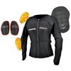 Komine CE Armored Top Innerwear for Size 4XL SK-693 Motorcycles, Black,