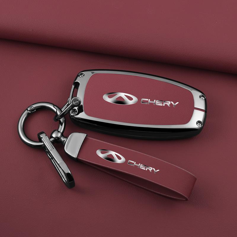 Zinklegierung Leder Auto Schlüsselanhänger Hülle Schutzhülle Für Chery Jaecoo J7 J8 7 Tiggo 8plus 8 5 Plus 7pro Max Omoda 5 C5 Arrizo