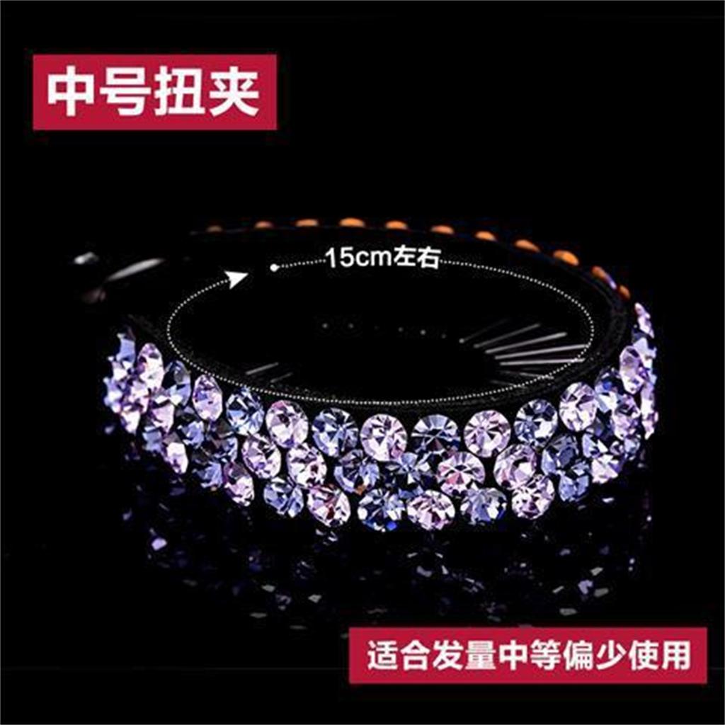 Exquisite Rhinestone Hair Clip, Full Rhinestone Vertical Ponytail Clip, Banana Clip For Adults.