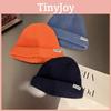 Letter Trendy Ntrx Pattern Solid Color Knitted Cap For Cold Weather Fashion