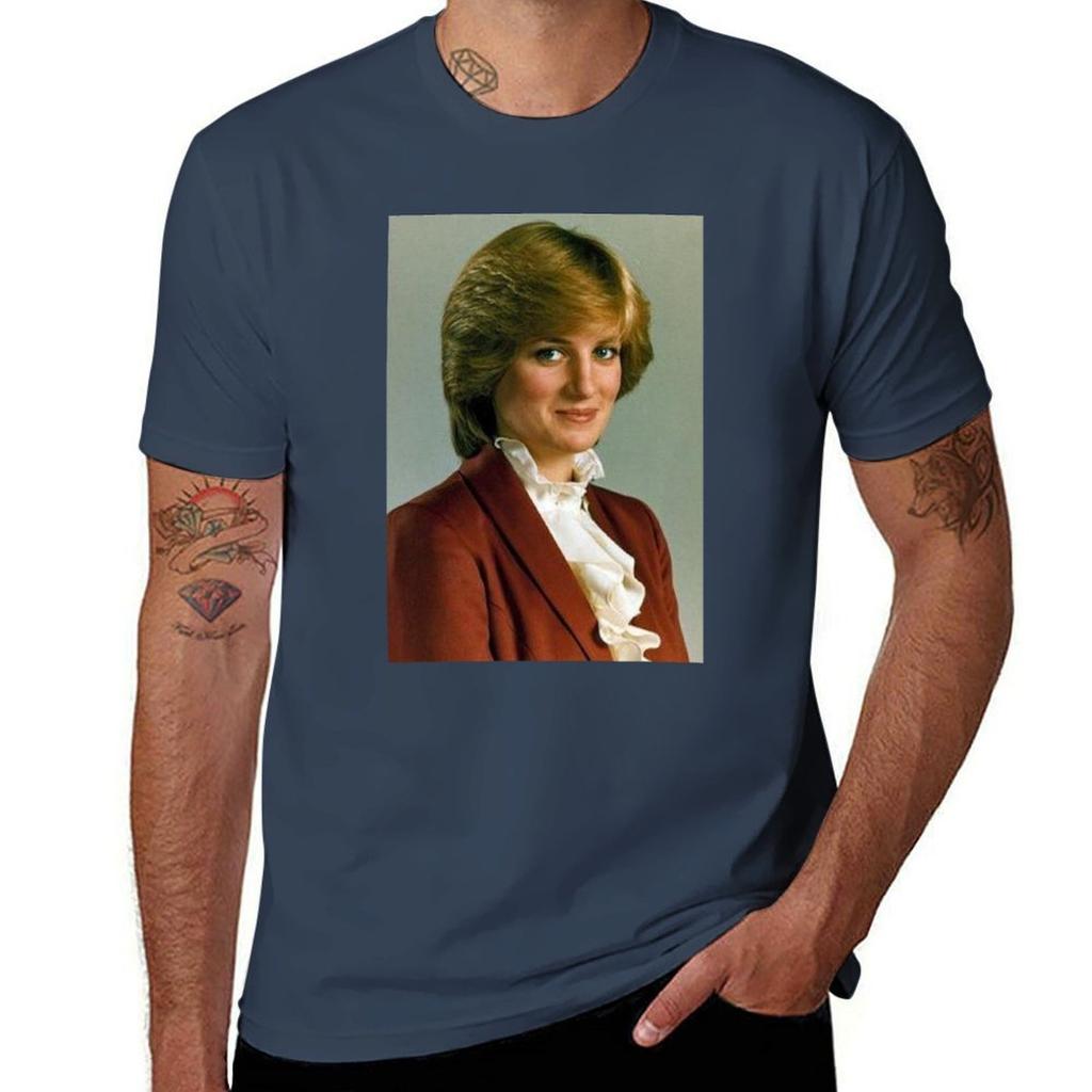Princess Diana Vintage 90s Princess Di Fashion Tshirt Athletic Fit Sports Short Sleeve Top