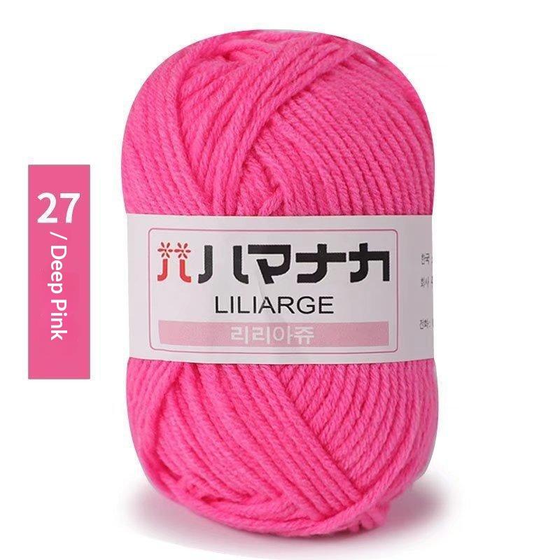 4Pcs Diy Baby Milk Sweet Soft Cotton Knitting Wool Yarn Thick Fiber Velvet Yarn Hand Knitting Wool Crochet Yarn For Diy Sweater