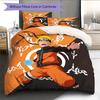Naruto Sage Art Pattern Bedding Quilt Set Home Decoration Gift (1 * Duvet Cover + 2 * Pillowcase Without Core)