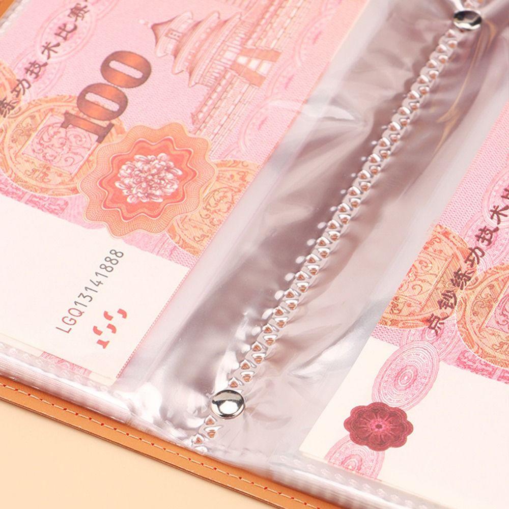 Funny 100 Envelopes Money Saving Challenge Large Capacity PU Get Rich Overnight Mini Binder Savings Challenge Budget Binder