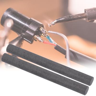 5 Stück 10 x 100 mm Graphitstab mit geringem Widerstand, korrosionsbeständige Schweißmaterialien, professionelle Graphitschweißelektrode für die Werkstatt