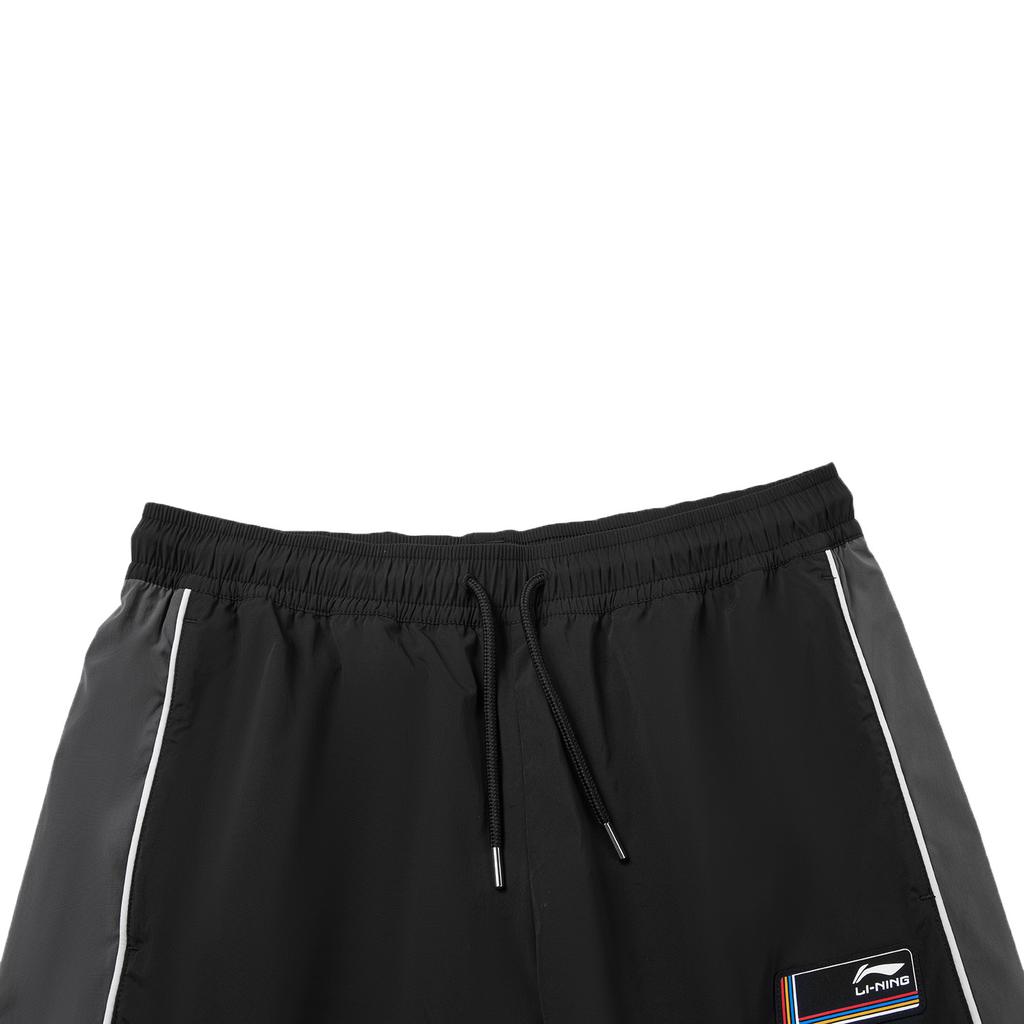 Li-Ning Sports Lifestyle Series Windproof Water-Repellent Logo Color-Block Casual Pants Men Bottoms AYKW451-1