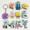 SpongeBob Brooch Collection: Squidward, Patrick, Mr. Krabs - Cartoon Keychain Accessories