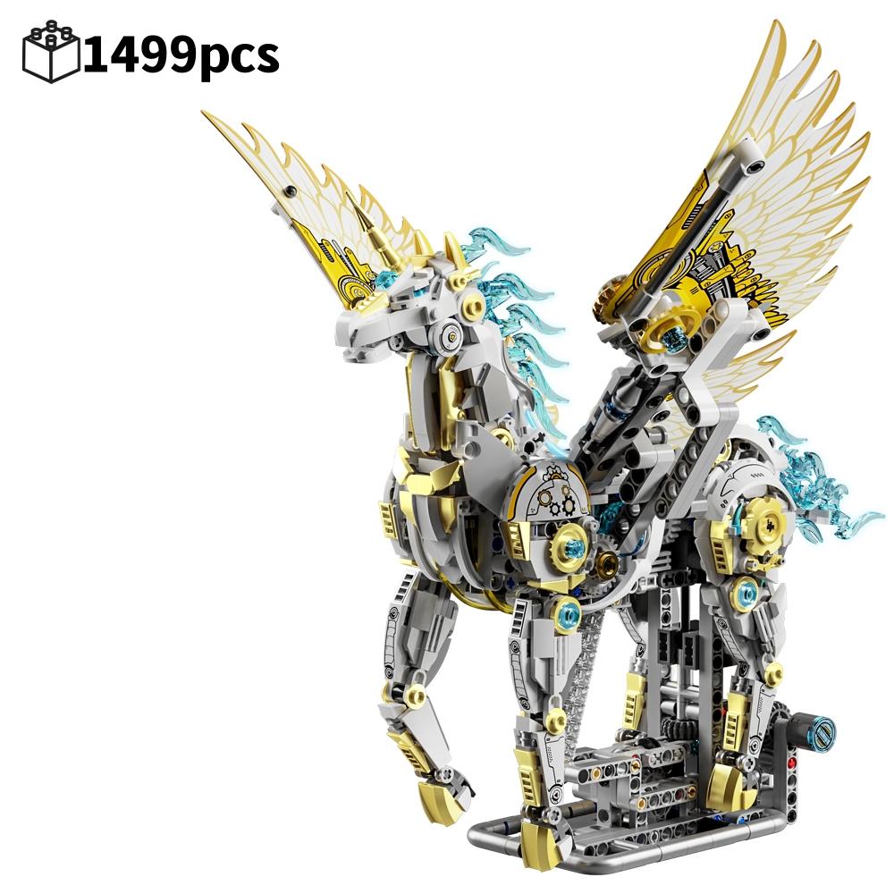New-Off-The-Shelf Superior-Grade Technical-Designal Mechanical High-Standard Unicorn Pegasus Superior-Grade Building-Set Assembly-Bricks 1499pcs