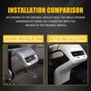 Rear Air Condition Vent Outlet Anti Kick Trim Cover for 2017-2023 Tesla Model 3 / Y AC Vent Lower Anti-Dirty Panel Decorative Cover Protector White