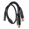 XLR To 14 Inch Y Splitter Cable, Balanced XLR Female To 14 Inch Female Cable, Supports Both Stereo and Mono, for Mixer Microphone Amplifier Keyboard