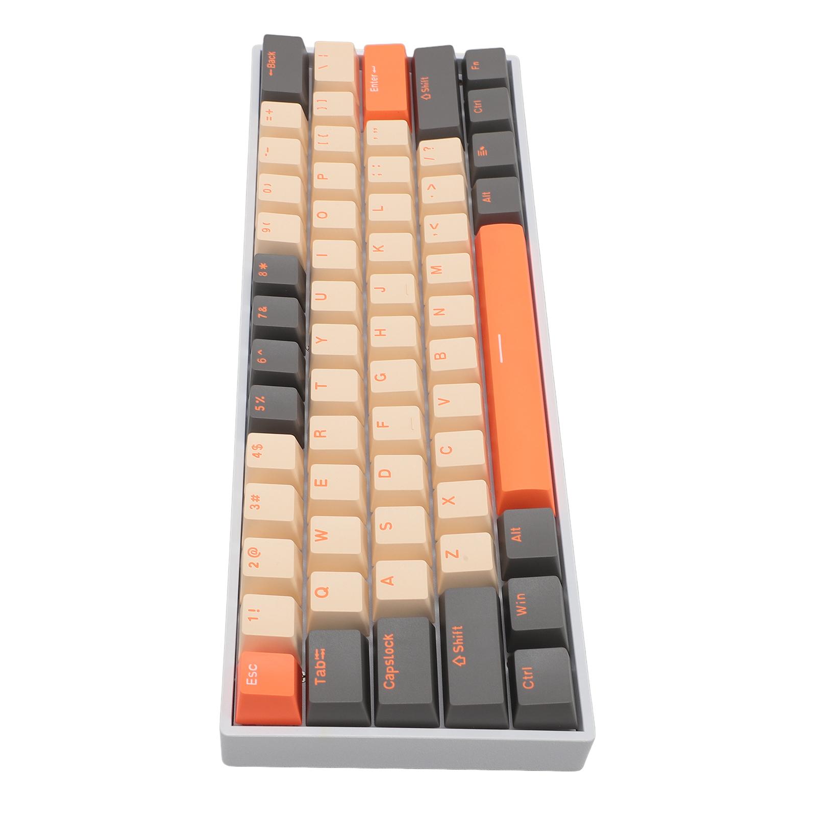 

61 клавиша механическая клавиатура с RGB подсветкой 2.4G Bluetooth 3.0 5.0 перезаряжаемая мини игровая клавиатура для