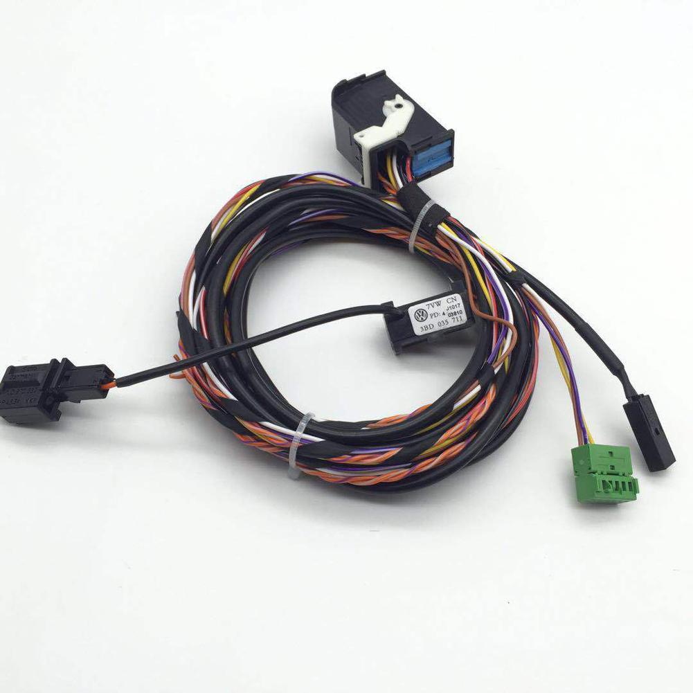 Bluetooth-compatible Car Stereo Audio Harness Cable RCD510 RNS510 Car Stereo Radio Plug Harness with Mic for VW Golf MK5 MK6