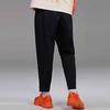 Li Ning SS22 Solid Color Loose Straight Pants Men Bottoms Black AKXS115-1